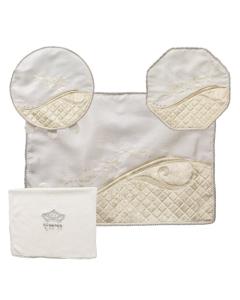 Brocade Passover 4 pc Set: Matzah, Afikoman & Pillow Covers with Towel