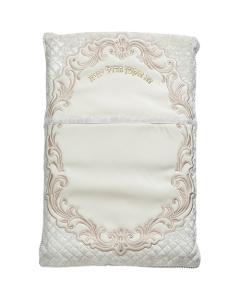 Leather-Like Bris Pillow with Quilting and Embroidery
