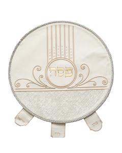 Leather Like Passover Cover with Rope Edging