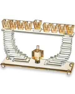 Crystal Elegant Hanukkiah 19.5x28 cm