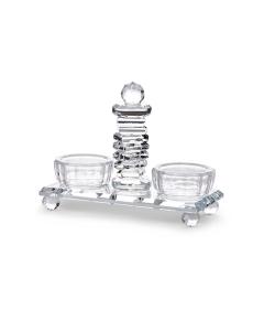 Crystal Salt & Pepper Holders - Transparent