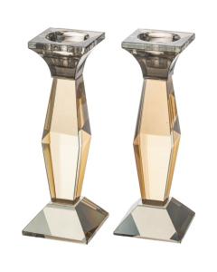 Pair of Crystal Elegant Candlesticks