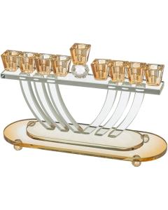 Crystal Elegant Menorah 15cm