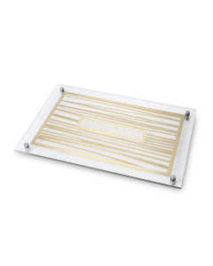 Glass challah Tray 42*29 cm