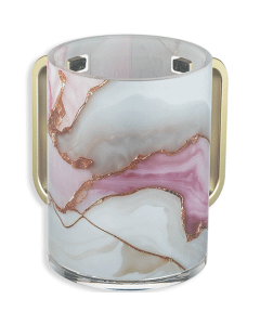 Acrilic Washing Cup 13 cm - Gold Handles