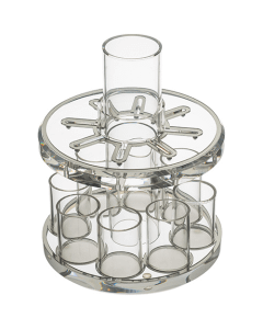 Lucite Wine Divider 21 cm with 8 Small Cups