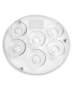 Glass & Crystal Passover Plate 40 cm