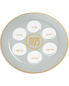 Glass Passover Plate 35cm