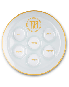 Glass Passover Plate 40cm