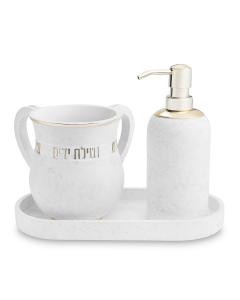 Polymer Washing Cup & Soap Dispenser Set