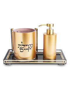 Acrylic Washing Cup & Soap Dispenser Set