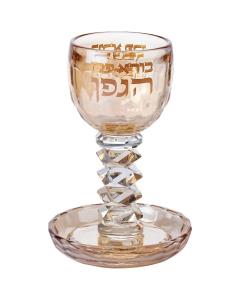Crystal Kiddush Cup 16 cm