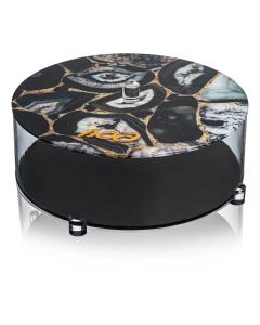 Waterdale Agate Matzah Box - Black