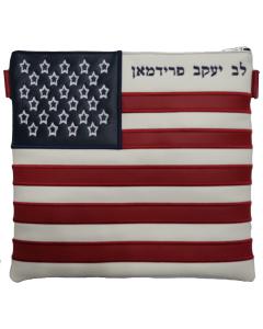 American Flag tallis and Tefillin bag