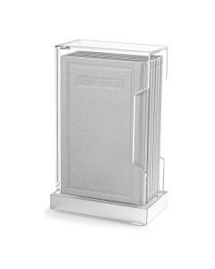 Tall Hardcover Leather & Lucite Bencher Set