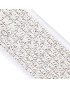 Atara Big Square Silver Swirl Design