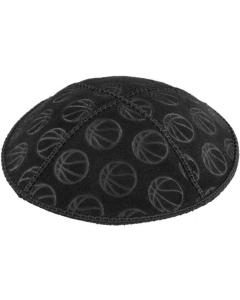 Basketball Embossed Suede Kippah