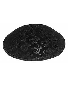 Teddy Bears Embossed Suede Kippah