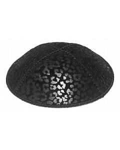 Leopard Embossed Suede Kippah
