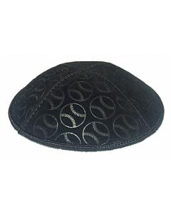 Baseball Embossed Suede Kippah
