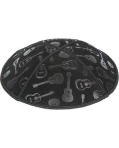 Guitars Embossed Kippah