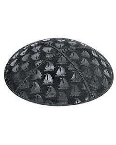 Sailboats Embossed Kippah