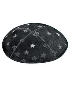 Large 5 Point Stars Embossed Kippah