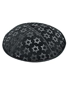 Large Star of David Embossed Kippah