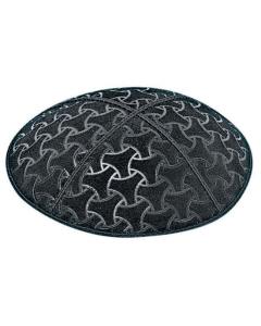 Wheels Embossed Kippah