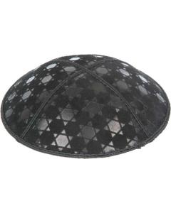 Star of David 3 Embossed Kippah