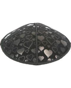 Hearts Embossed Kippah