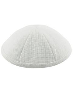 White Burlap Kippah Dozen