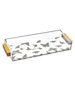 Onyx Butterfly Bread / Towel Tray