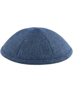 Navy Burlap Kippah Dozen