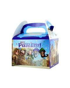 Purim Gift Box with Purim Character Faces