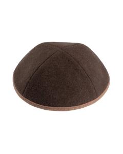 Brown Wool w/ Camel Rim - iKippah