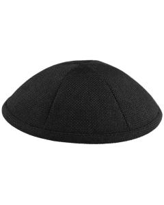 Black Burlap Kippah Dozen