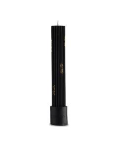 Ribbed Havdalah Candle - Black