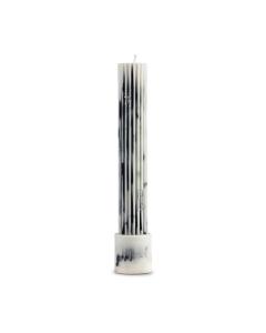 Ribbed Havdalah Candle - Marble