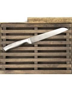 Hardwood Challa Board W/ Crumb Catcher & Knife