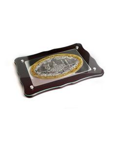 S/P & Wood Challah Board-Gold