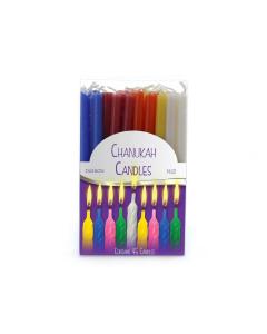 Tall Chanukah Candles - Multicolor