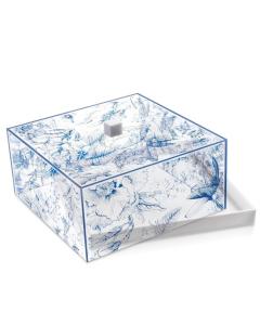 French Toile Cake Dome - Large