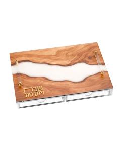 Resin Challah Board with Tray