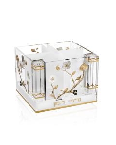 Ornate Garden Cutlery Holder with Salt & Bencher Set