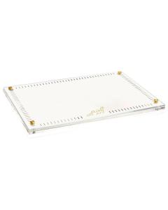 Hemstitch Challah Board - Gold