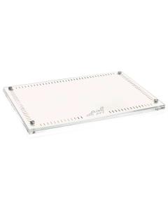 Hemstitch Challah Board - Silver