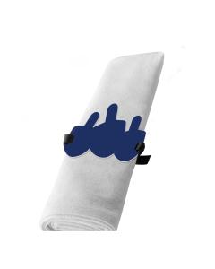 Dreidel Napkin Wraps - Set of 4 (Blue)