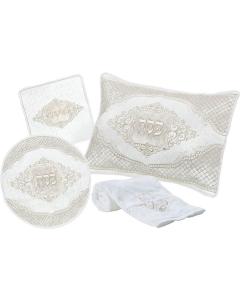 Distinctive Collection Brocade Seder Set