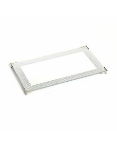 Mirror Challah Tray-Silver-Diamonds 9"x5"